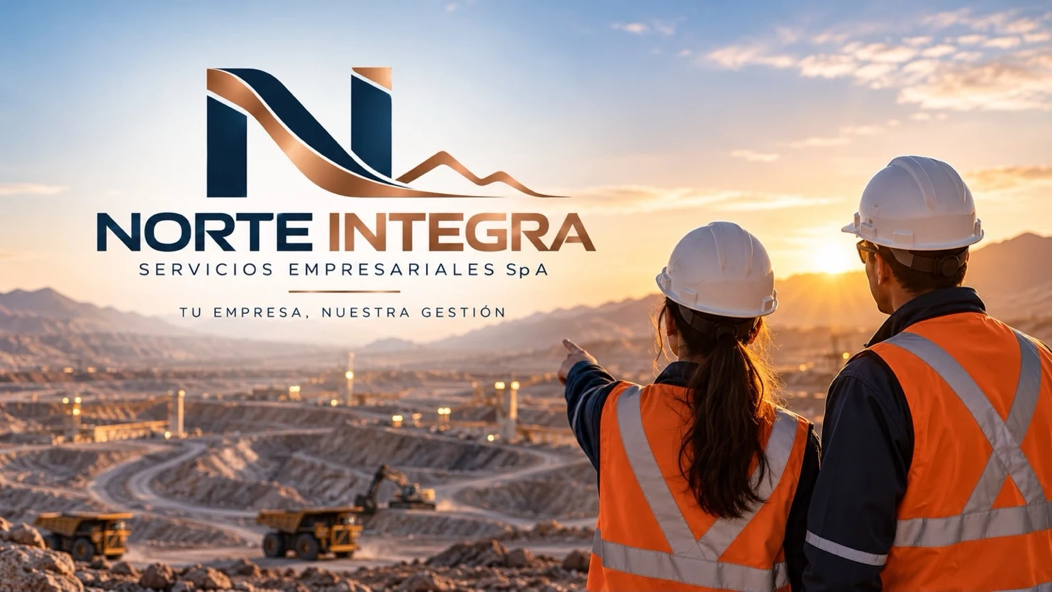 Profesionales en una operación minera de Antofagasta